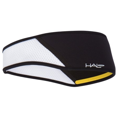 BLACK with WHITE AIR  MESH X3 pullover headband - S/M