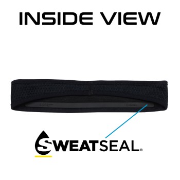 BLACK with BLACK AIR  MESH X1 pullover headband - L/XL