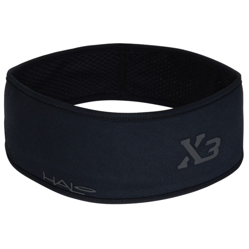 BLACK with BLACK AIR  MESH X3 pullover headband - S/M