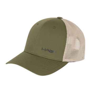 Halo FlexFit Mesh Hat - Olive/Khaki