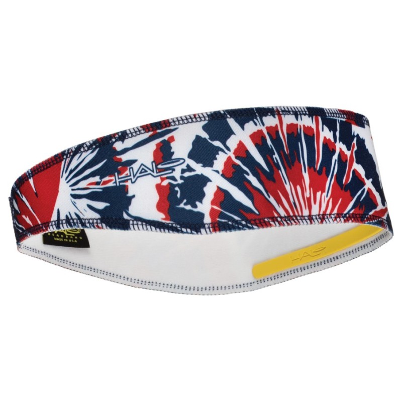 HALO II PULLOVER HEADBAND - Red White Blue Tie Dye